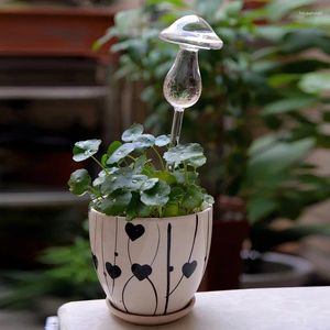 Vaser kreativa svampglasvasväxt hydroponic terrarium form konstvattning enhet glödlampa