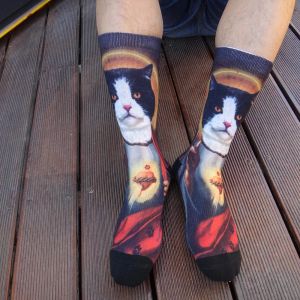 Giyim Pet Socks Photoes DIY Alien Kediler için Resimleri Özelleştirme Köpekler Tavşanlar Evcil Hayvanlar Hatıra Hayvan Yaratıcı Çoraplar Güzel Komik Hediyeler