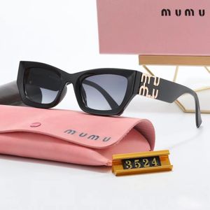 Miui Miui Fashion Sunglasses Designers Oval Frame Luxury Sunglasses women's anti-radiationuv400パーソナリティメンズレトロメガネプレート