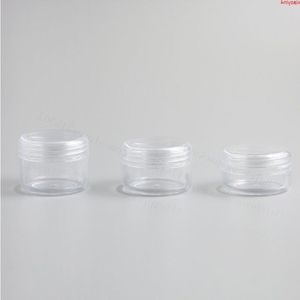 50 x Högkvalitativ 20G 25G Refillerbar Clear Tom Cream Jar 2/3oz Transparent Pot Display Case Cosmetic Packaging High Quantity Noaro