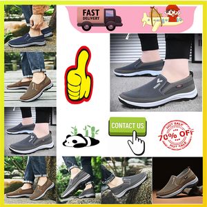 Casual Platform Designer shoes middle-aged elderly women man Brisk walking Autumn embroidery Comfortable wear resistant Anti slip soft sole work Sneakers