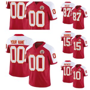 Men Kansas''City''Chiefs''Active Player Custom Travis Kelce Patrick Mahomes Red/White 2023 F.U.S.E. Vapor Untouchable Limited Football Stitched Jersey