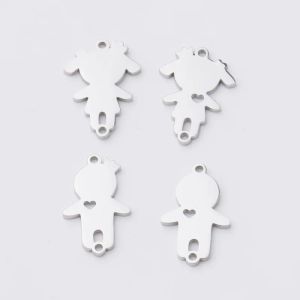 charms 20 Teile/los Spiegel Polnischen Edelstahl Stecklinge Jungen Mädchen Stecker Charms Für DIY Herstellung Von Halsketten Geflecht Armbänder Schlüsselanhänger