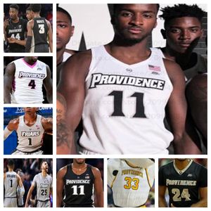 Баскетбольная майка Providence Friars, сшитая NCAA, любое имя, номер, мужчины, женщины, молодежь, вышивка, Эммитт Холт, Нейт Уотсон Ривз, Калиф Янг, Брайсен Гудин