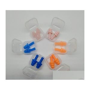 Ear Care Supply Sile Earplugs Nadadores Macios e Flexíveis Plugues para Viajar Slee Reduza o Ruído Plug 8 Cores Gota Entrega Saúde Bea Otrdq