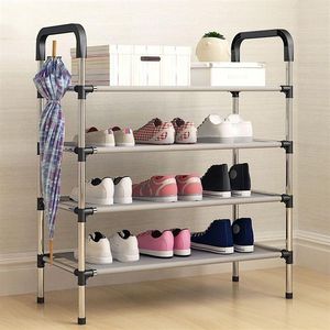 Actionclub multi-purpose multi-camada simples sapato rack doméstico à prova de poeira diy montagem sapato organizador rack espaço saver y200527297w