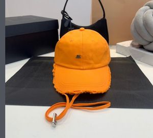 Neue Baumwolle Ball Hüte für Frauen Sommer Designer Brief Baseball Caps Unisex Casquette Klassische Buchstaben Luxus Caps Hüte Herren Damen Hut orange