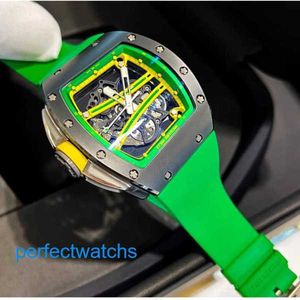 Luxury Watch RM Wrist Watch Richardmile Wristwatch Rm61-01 Manual 50.23*42.7mm Rm61-01 Black Ceramic Grade 5 Titanium Spline Screw Yellow