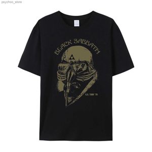 Erkek Tişörtleri Siyah Mans T-Shirt Sabbath ABD Turu 78 Mens T-Shirt (XX-Large) Kadın Gömlek Q240130