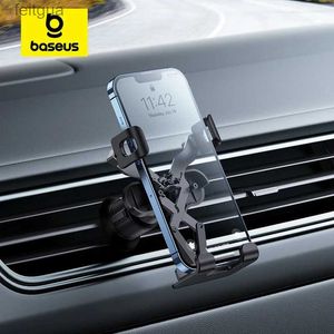 Mocowanie telefonu komórkowego Uruchomienie Baseus Car Gravity Holder Pasple Paspon Air Vent Universal Telefon Wsparcie w Mocowaniu GPS dla 13 14 Pro Max Vivo YQ240130