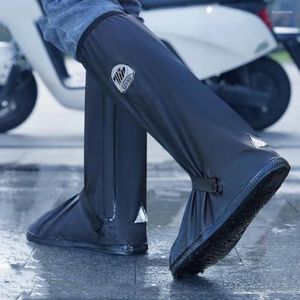 Raincoats Rain Boots Set Of Waterproof Antiskid Shoes High Water Outdoor More And Snow Resistant Silicone Rubber Reflectiv