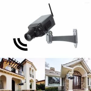 Dummy Camera Outdoor Security Fake Simulation Indoor LED Light Monitor CCTV Surveillance Waterproof