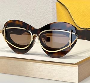 Óculos de sol de designer de moda para mulheres acetato metal armação dupla óculos de olho de gato verão avant-garde personalidade estilo senhora óculos anti-ultravioleta de alta qualidade