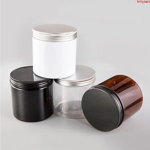 Latas de creme corporal transparente de 500ml Latas de 500g Frasco PET Sais de banho Recipiente máscara creme dia noite essência cera hidratante pacote de esfoliação corporalmelhor qty Ebhu