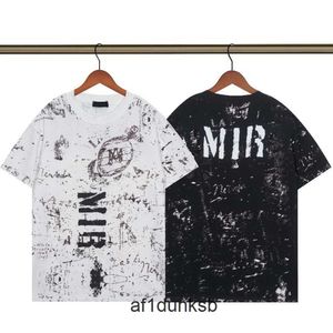 Manica per il tempo libero Serie amari Loose Quality Man amirirness T Shirt Marca amirl Stampa Short 2023 Cotton Tees Lovers Design Tops am High Pure S New to X
