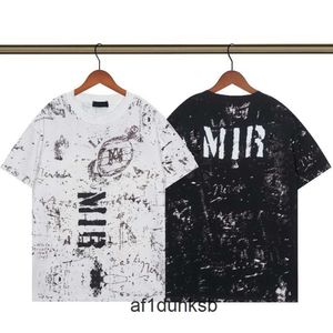 2023 디자인 순수한 amis imiri amiiri amiiri amari new man 레저 티셔츠 armirl 브랜드 시리즈 인쇄 짧은 슬리브 amleries cotton tees looke tops am 고품질 s to x