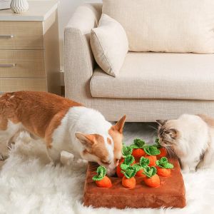 おもちゃ犬おもちゃ犬のぬいぐるみおもちゃペット野菜の犬の犬のための犬のためのスナッフェルマット