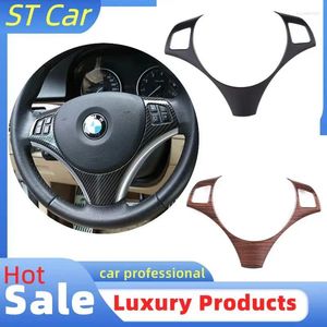 Interior Accessories Car Steering Wheel Button Decoration Frame Trim For BMW 3Series E90 E92 E93 2005-12 1Series E82 E87 2004-2011 X1 E84