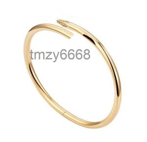 Luxury Classic Nail Armband Designer Fashion Unisex Cuff Gold Jewelry Valentines Day Perfect Gift AA I0SK