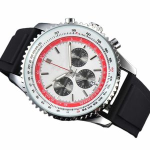 2024 Xinbai Brand Multifunctional Three Three Timing Timing Mens Quartz Watch Hot بيع سيليكون المطاط