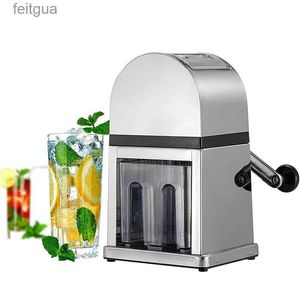 Ice Crushers Shavers Manual Ice Crusher Shaved Ice Maker Snow Cone Machine for Home Bar Restaurant Party Cold Drinks Zinc Alloy Construc YQ240130
