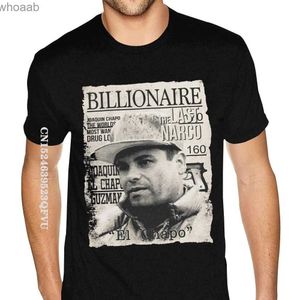 Mens T-shirts märkesmiljonär den sista Narco el Chapo Tees överdimensionerade anime tshirt män bomull plus storlek svart punk stil 240130