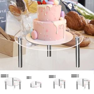 Bakeware Tools Acrylic Cake Display Stand 15/20/25/30cm Cupcake Holder Dessert Table Riser Rack Wedding Parties Fruit Cakes