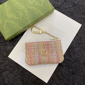 2024新しいカード所有者デザイナー女性キーウォレット10A高品質のサフィアーノニューヨークホルダーウォレットデザイナーコイン財布ジッパーポーチミニクラッチバッグキー財布