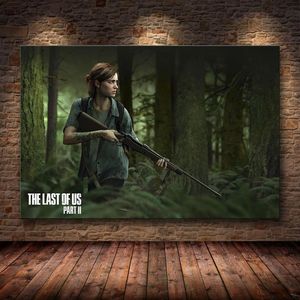 The Last Of Us Gioco Poster Stampa Zombie Survival Horror Azione HD Poster Tela Pittura Modern Home Decor per Wall Art LJ200908300f