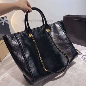 Newest Shopping channell Bag Designer Handbag Leather Canvas Large Shopping Bag Beach