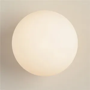 Lâmpada de parede Nordic Bola Redonda para Sala de estar Quarto Banheiro Espelho Luzes Decoração de Casa LED Luz de Vidro