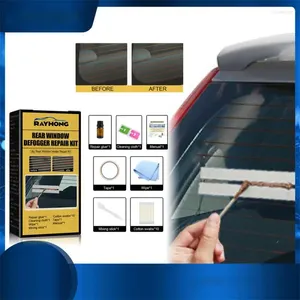 Car Wash Solutions Rear Window Defogger Repair Kit DIY Quick Grid Defroster Broken Accessories Lines Scratched Heater Auto Care