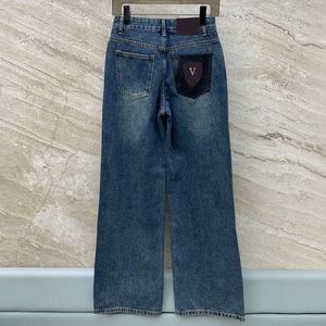 Jeans da donna Pantaloni denim Pantaloni azzurri Tasca posteriore Lettera Pantaloni jeans Pantaloni firmati di lusso