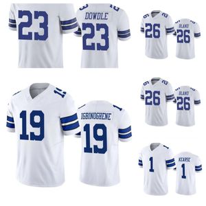 Męskie Dallas''Cowboys''Jayron Kearse Custom Noah Igbinoghene White 2023 F.U.S.E. Vapor Limited Football Sched Jersey