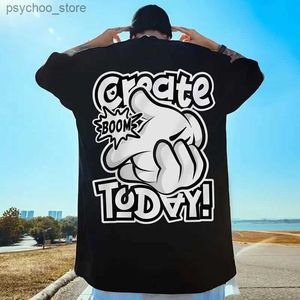 Men's T-Shirts Casual Mens Cotton T Shirt Loose T-shirts 2023 Breathable Y2k Tops Hippie Clothes Streetwear Harajuku Short Sleeve Tee FASHION Q240130