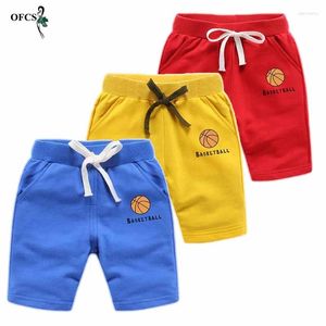 Shorts Retail Boys Girls Clothing Sports Cartoon Printed Cotton Pants Children Byxor bra kvalitet för 3-12 år gamla