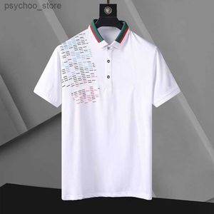 Men's Polos Mens T-Shirts Mens Designer t shirts Clothes Turnn-down Collar Polo Shirt Breathable Fashion Embroidery Slim Fit tshirt Luxury Summer Clothing 03 Q240130