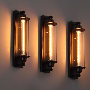 Loft vintage lâmpadas de parede industrial americana luz de parede edison e27 cama-iluminação olho-lanterna arandela luzes decoração para casa ligh243x