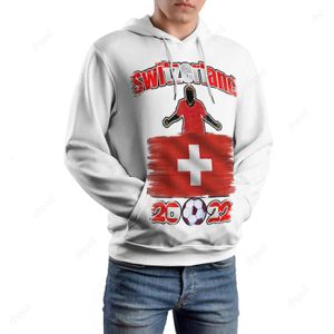 Tasarımcı Erkek Hoodies Sweatshirts İsviçre Özel Desenli Gevşek Çift Kapaklar Hoodies Toptan Hoodie Kadın Erkek Giyim Giyim Büyük Boy S-6XL