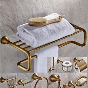 Conjunto de acessórios de banheiro de bronze, suporte de papel de bronze antigo, barra de toalha, escova de vaso sanitário, suporte de toalha, hardware de banheiro set263i