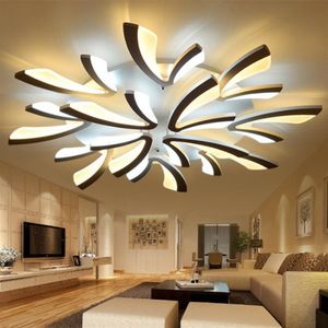 Zdalne lampy sufitowe LED Nowoczesne lampy sufitowe Lampy sufitowe Home Light Acryl Aluminium Body Lekkie