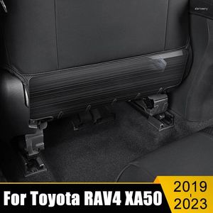 Acessórios interiores assento de carro inoxidável volta anti kick pad protetor à prova dwaterproof água criança tapetes sujos para toyota rav4 xa50 híbrido 2024-2024 2024