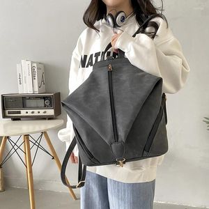 Sacos escolares mulheres pu mochila moda faculdade menina bagpack senhora à prova dwaterproof água viagem do vintage bonito pequena mochila feminina bolsa de ombro couro