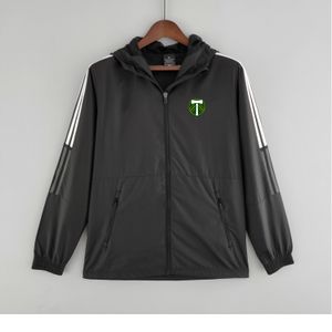 Portland Timbers Men Jacket Leisure Sport Windbreaker Jerseys Full Zipper Hooded Windbreakers Mens Fashion Coat Logo Custom