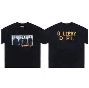 Gallerydept 브랜드 디자이너 Mens T 셔츠 여름 캐주얼 부서 Tshirts Cotton Tops Gallary Dept 셔츠 스트리트웨어 Harajuku Tees 고급 패널 그라디언트 Haikyuu 3061