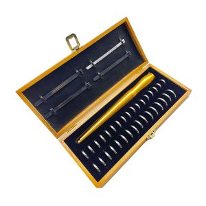 Equipments HK Ring Mandrel Stick Finger Gauge Set 133 Ring Sizer Measuring Tool Kit for Jewelry Making
