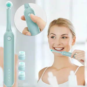 Escova de dentes rotativa elétrica atacado proteção doméstica dente à prova d'água produto vibratório de cerdas macias
