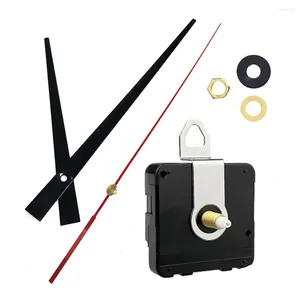 Clocks Accessories Long Shaft Clock Movement Mechanism Silent Battery Quartz Clockwork With Hands And Hanger For DIY Wall Repair Kits