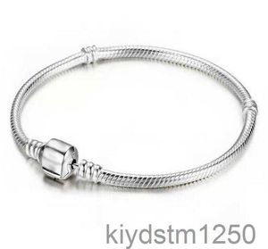 Preço baixo Fábrica por atacado 925 prata esterlina pulseiras 3mm cobra corrente ajuste charme grânulo pulseira jóias presente para mulheres masculinas v6kc
