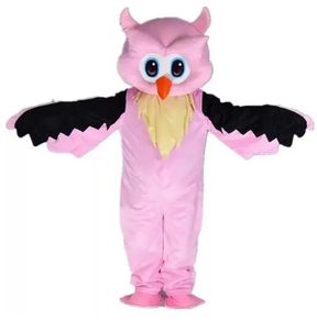 Halloween Performance Pink Owl mascot Costume for Party Cartoon Character Mascot Sale free shipping support customization